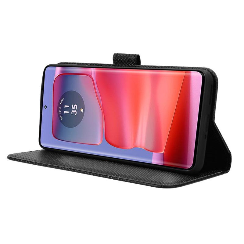 Bőrtok Motorola Edge 50 Pro Szíjöltések