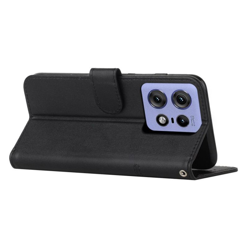 Bőrtok Motorola Edge 50 Pro Üzleti Stílusú Pánt