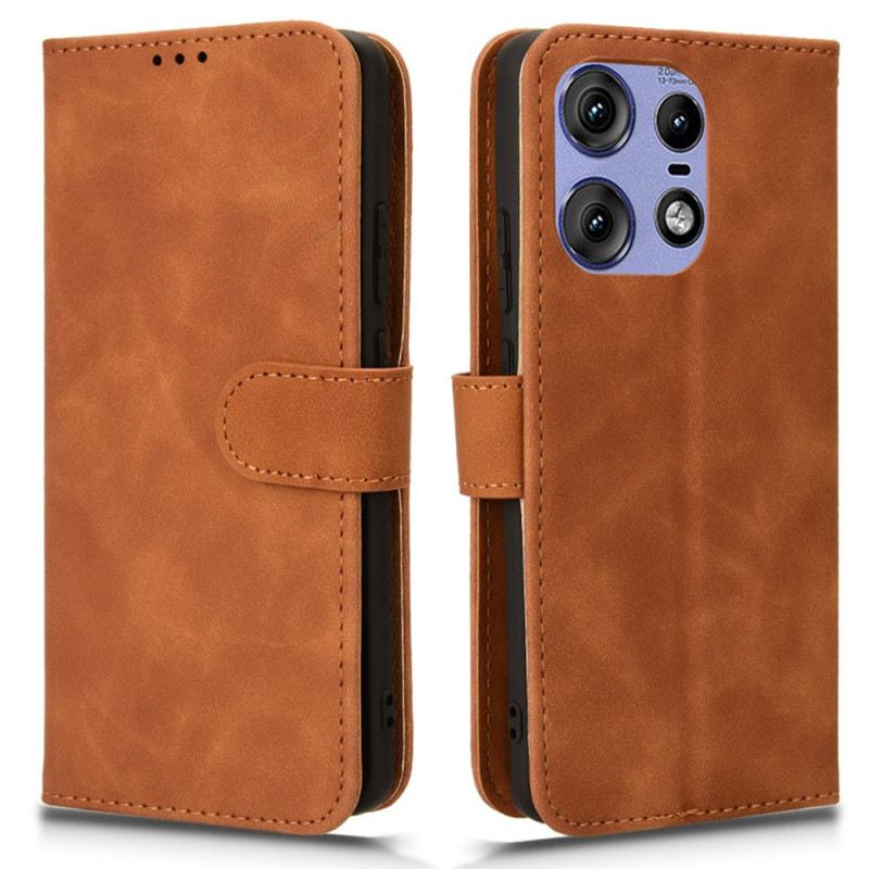 Bőrtok Motorola Edge 50 Pro Velúr Hatás