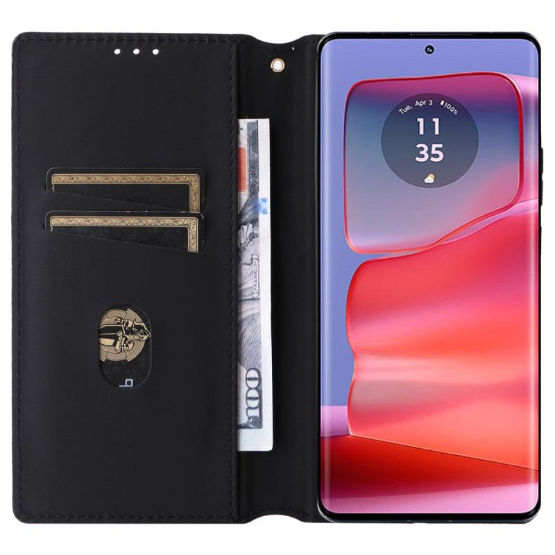 Fliptok Motorola Edge 50 Pro 3d Gyémánt Minta