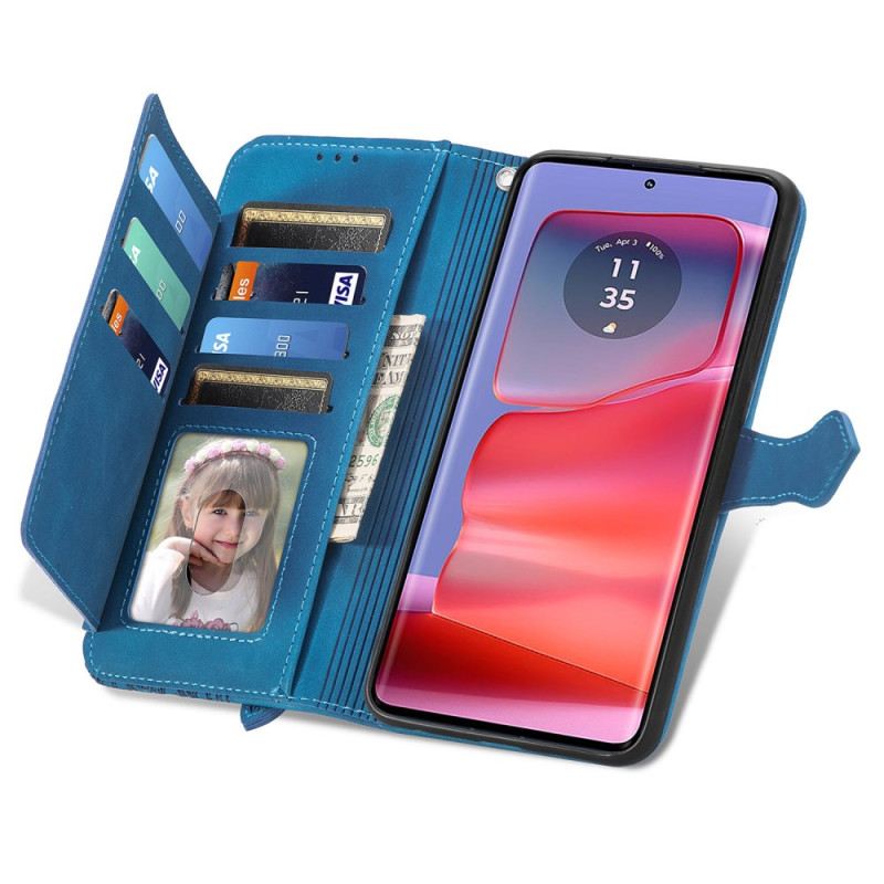 Fliptok Motorola Edge 50 Pro Csipke Pénztárca