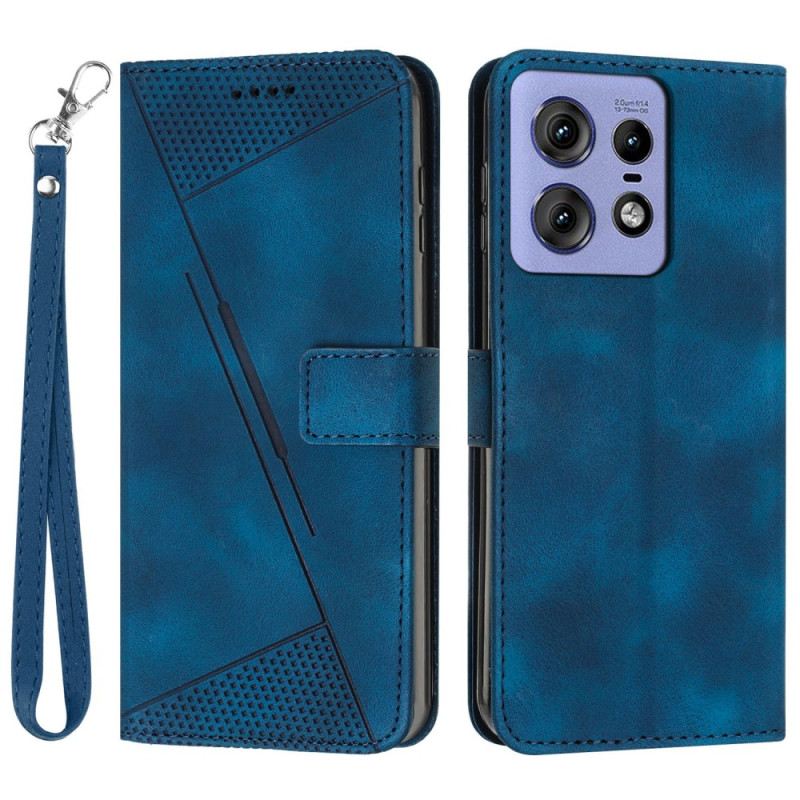 Fliptok Motorola Edge 50 Pro Pántos Háromszög Minta