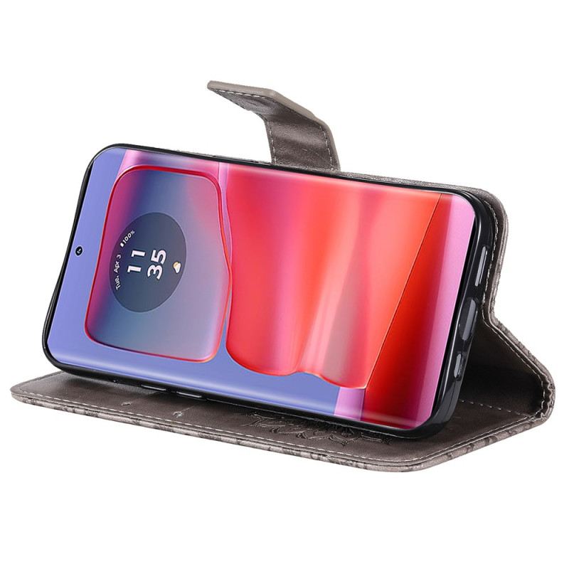 Kinyitható Bőrtok Motorola Edge 50 Pro Napmandala