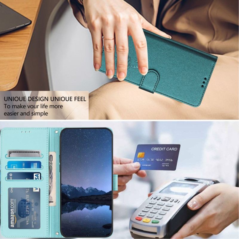 Kinyitható Bőrtok Motorola Edge 50 Pro Rajzfilm Rfid Védelem