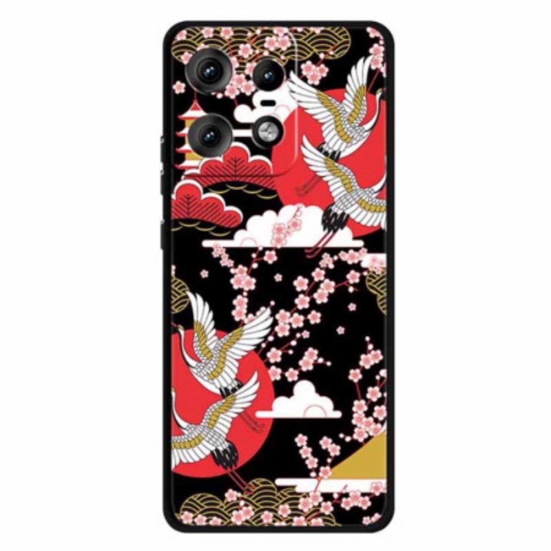 Tok Motorola Edge 50 Pro Négy Daru Repülés Közben