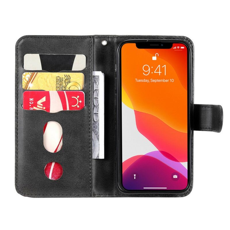 Fliptok / Bőrtok iPhone 13 Mini Vintage Érme Pénztárca