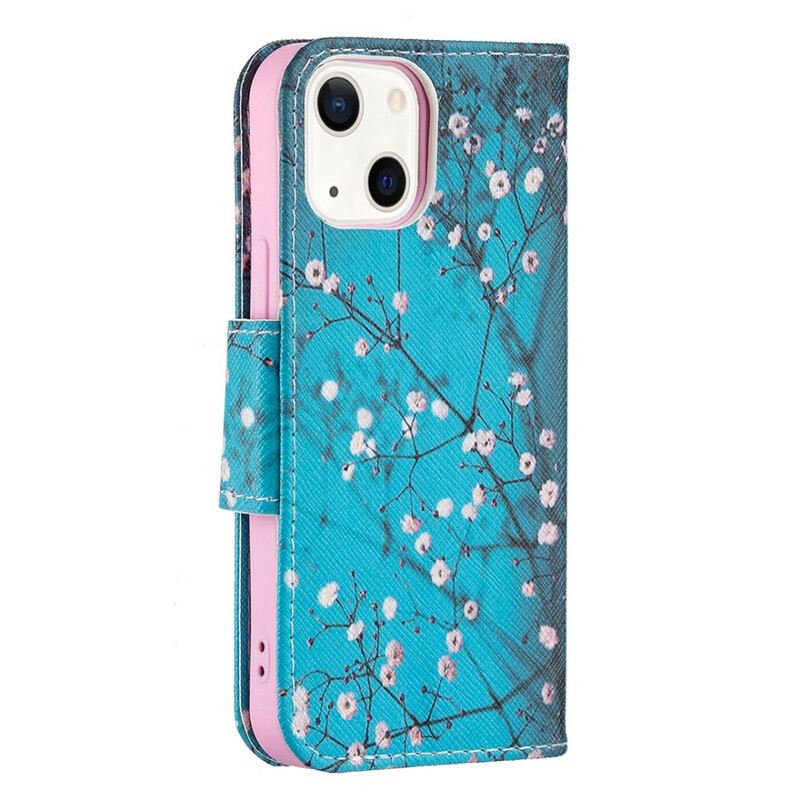 Fliptok / Bőrtok iPhone 13 Mini Virágzó Ág