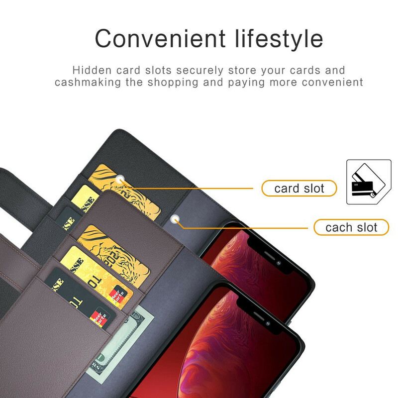 Fliptok iPhone 13 Mini Valódi Bőr