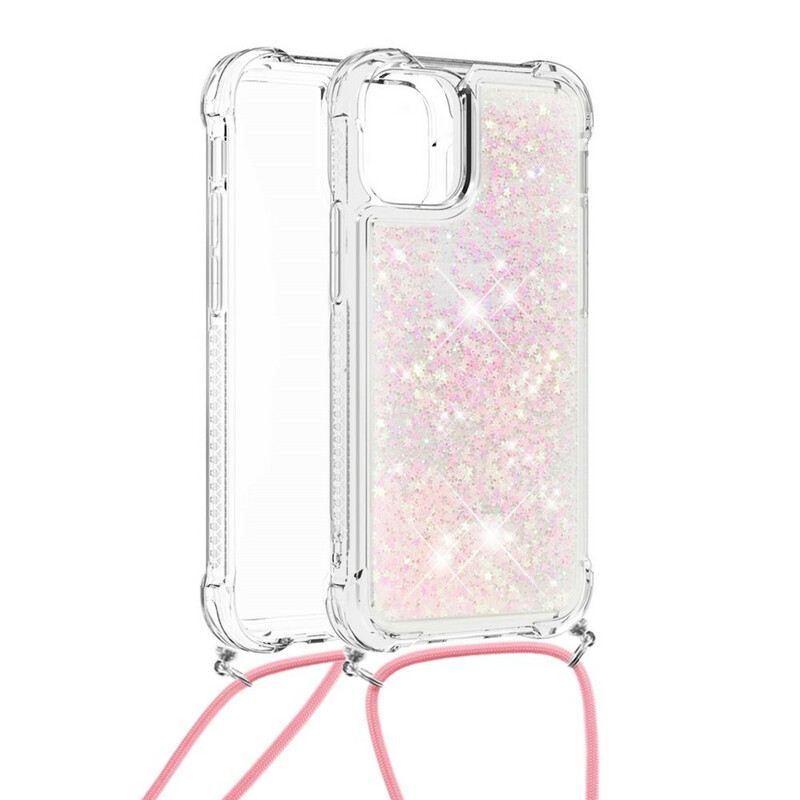 Tok iPhone 13 Mini Flitterek Húzózsinórral