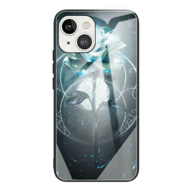 Tok iPhone 13 Mini Rózsa Zöld Edzett Üveg
