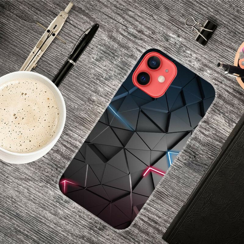 Tok iPhone 13 Mini Rugalmas Geometria