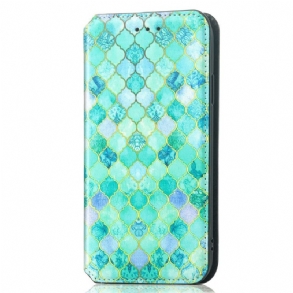 Fliptok Samsung Galaxy A33 5G Bőrtok Caseno Rfid Kialakítás