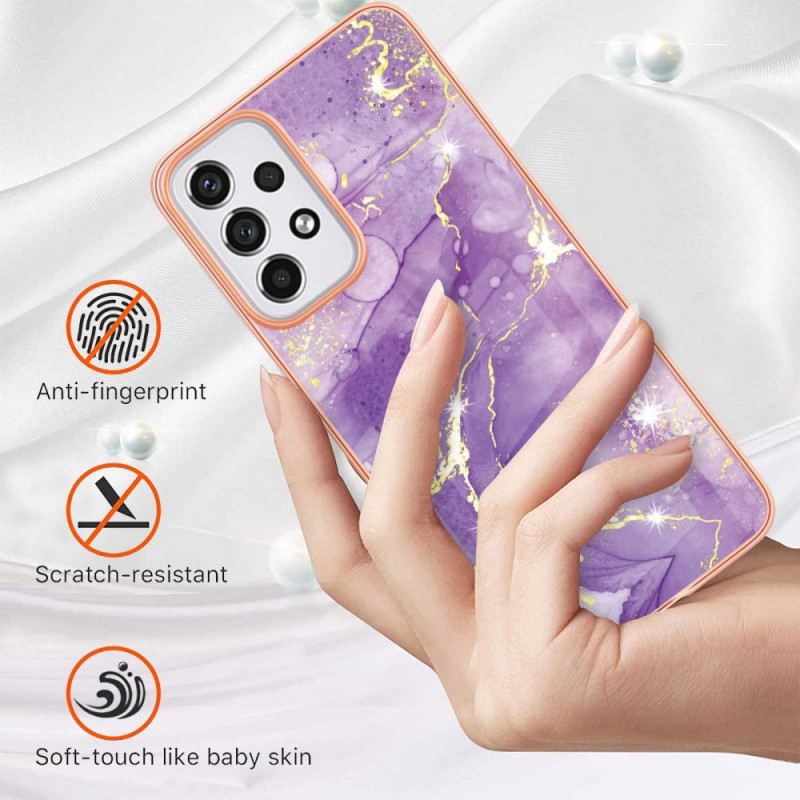 Tok Samsung Galaxy A33 5G Rugalmas Szilikon Márvány