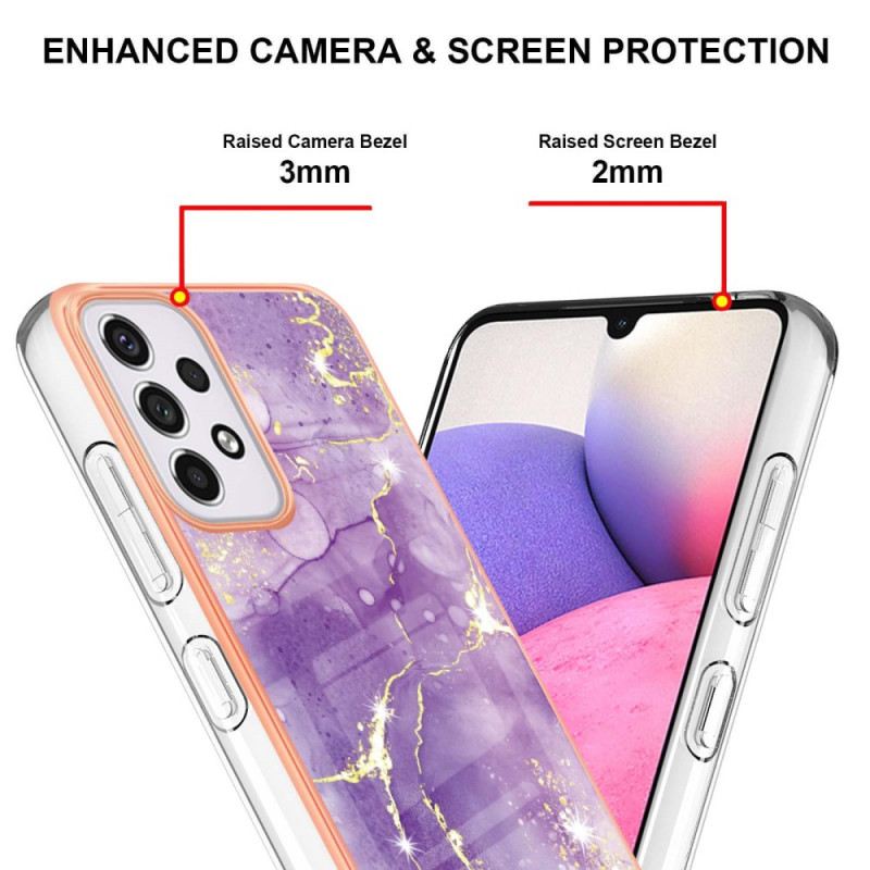 Tok Samsung Galaxy A33 5G Rugalmas Szilikon Márvány