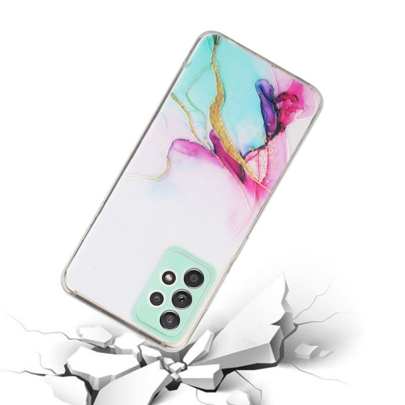 Tok Samsung Galaxy A33 5G Szilikon Márvány Hatás