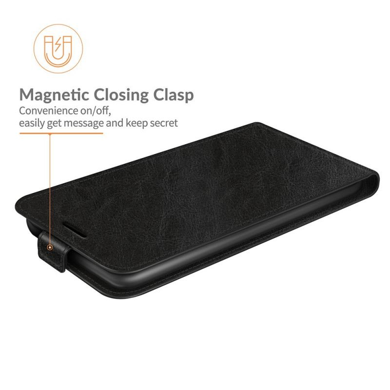 Fliptok / Bőrtok Samsung Galaxy S22 5G Bőr Hatású Függőleges Szárny