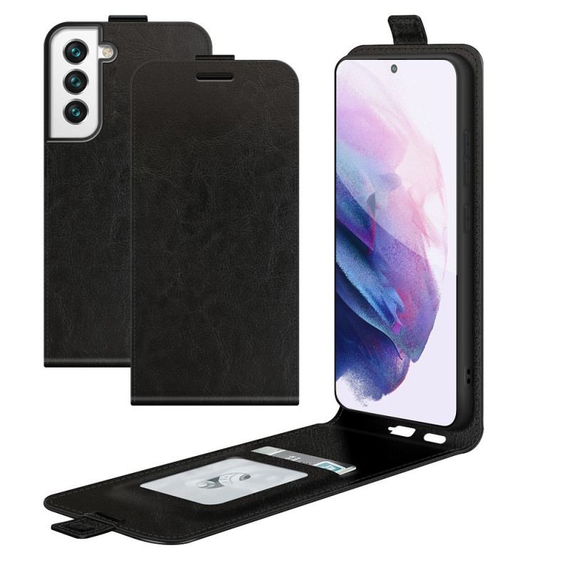 Fliptok / Bőrtok Samsung Galaxy S22 5G Bőr Hatású Függőleges Szárny