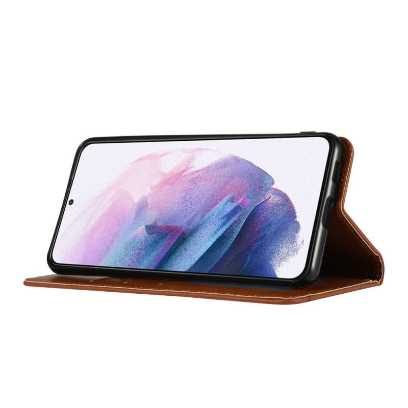 Fliptok Samsung Galaxy S22 5G Bőrtok Műbőr Kártyatartó