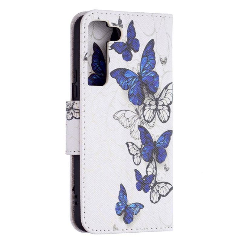 Kinyitható Tokok Samsung Galaxy S22 5G Pillangók Királyok