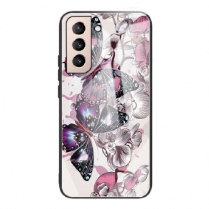 Tok Samsung Galaxy S22 5G Butterflies Variation Tempered Glass
