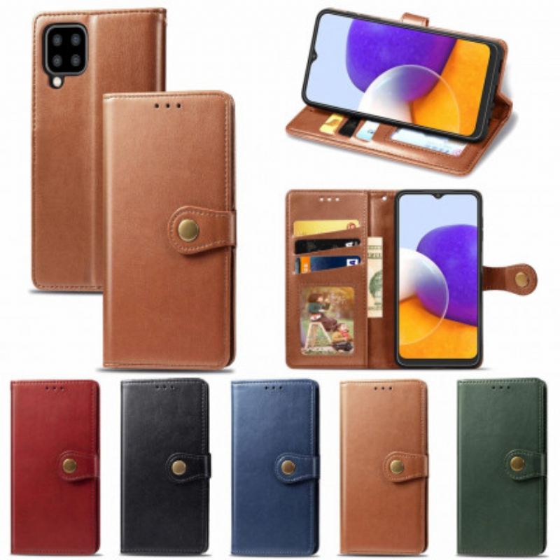 Fliptok Samsung Galaxy A22 Műbőr És Vintage Csat
