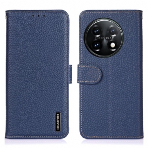 Fliptok / Bőrtok OnePlus 11 5G Valódi Bőr Licsi Khazneh