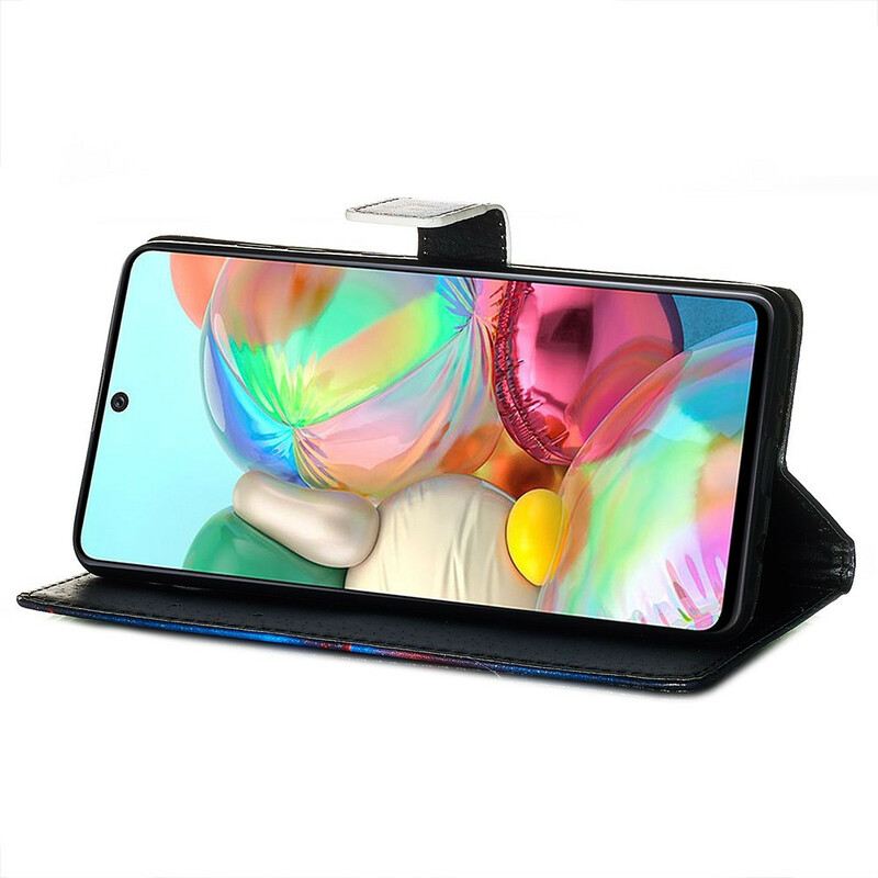 Kinyitható Tokok Samsung Galaxy A71 Éjszakai Tigris