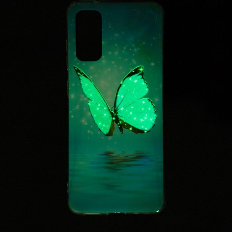 Tok Samsung Galaxy A53 5G Fluoreszkáló Kék Pillangó