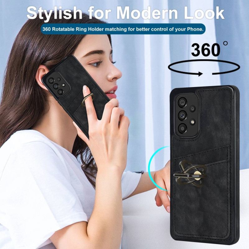 Tok Samsung Galaxy A53 5G Vintage Gyűrűtartó És Kártyatartó