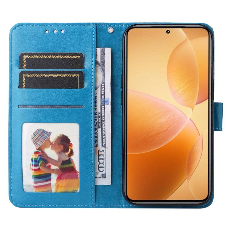 Bőrtok Xiaomi 14t Pro Mandala Minta Pánttal