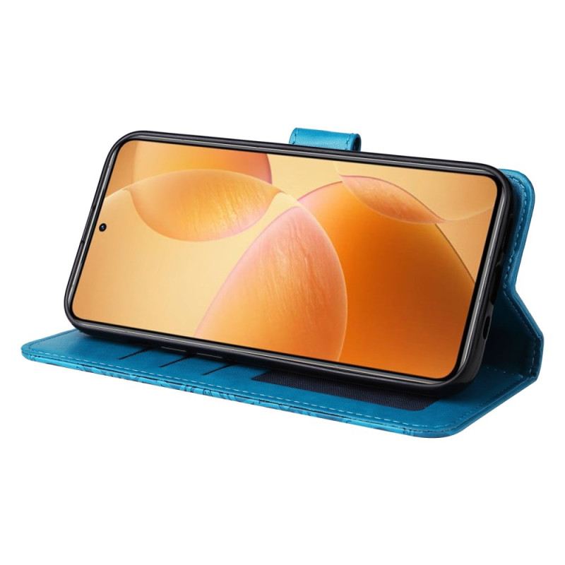 Bőrtok Xiaomi 14t Pro Mandala Minta Pánttal