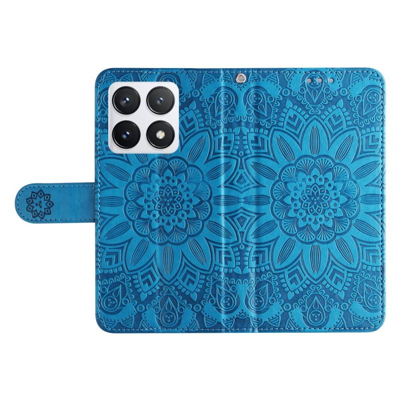 Bőrtok Xiaomi 14t Pro Mandala Minta Pánttal