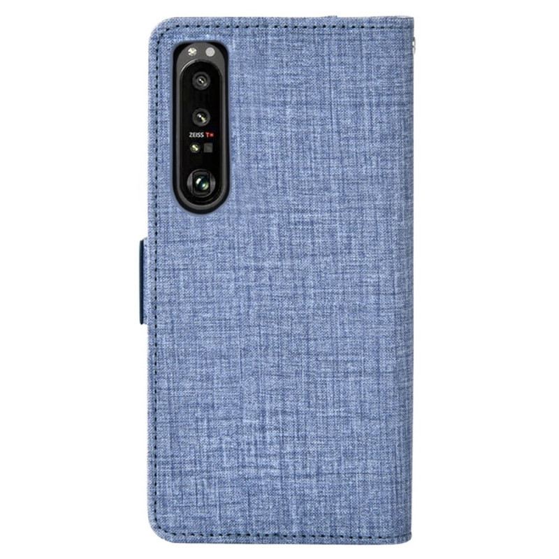 Fliptok / Bőrtok Sony Xperia 1 IV Farmer Forgatható Kártyatartóval