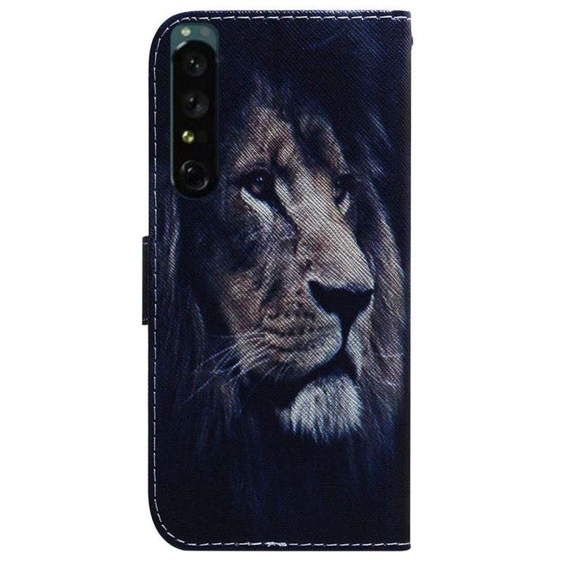 Fliptok Sony Xperia 1 IV Álmodozó-oroszlán