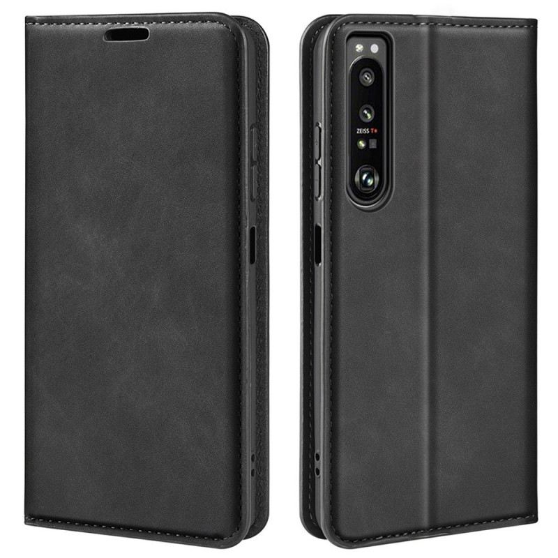 Fliptok Sony Xperia 1 IV Bőrtok Cukorka