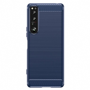 Tok Sony Xperia 1 IV Csiszolt Szénszálas