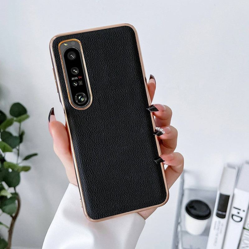 Tok Sony Xperia 1 IV Valódi Bőr