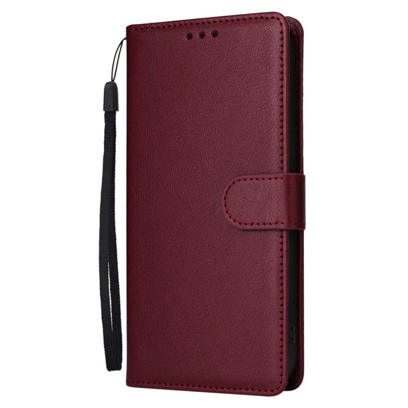 Bőrtok Realme C61 Egyszínű Műbőr