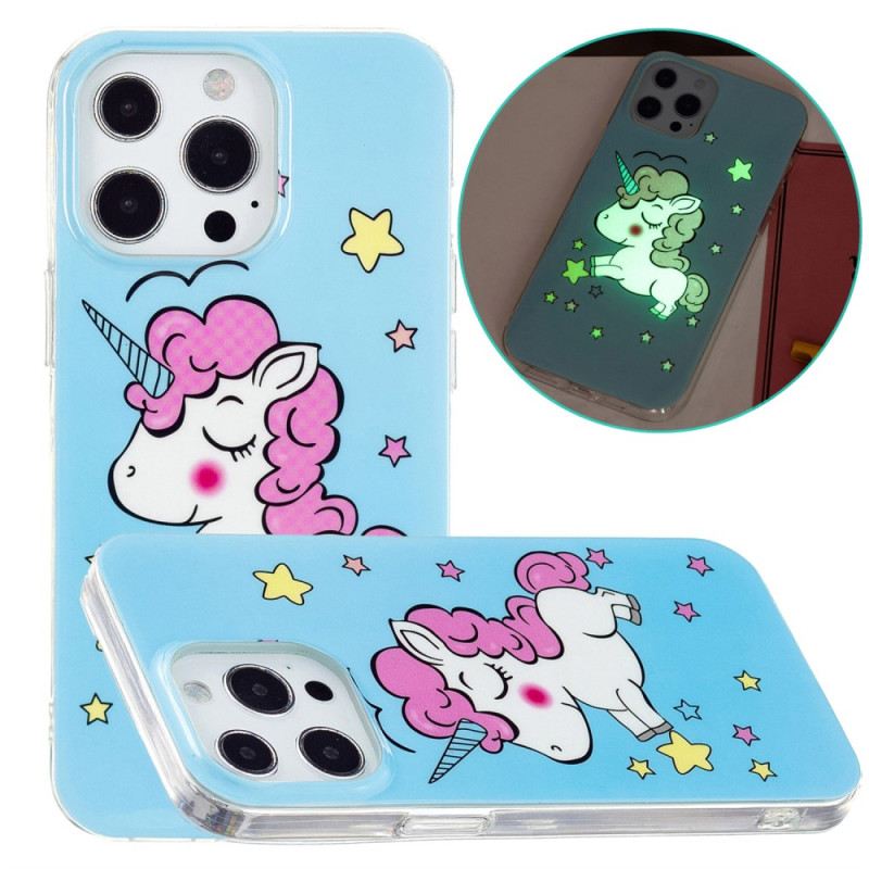 Telefontok iPhone 15 Pro Max Fluoreszkáló Egyszarvú
