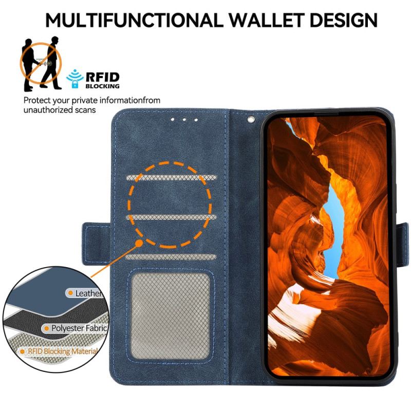 Bőrtok Xiaomi Redmi Note 14s Abeel Velúr Hatású