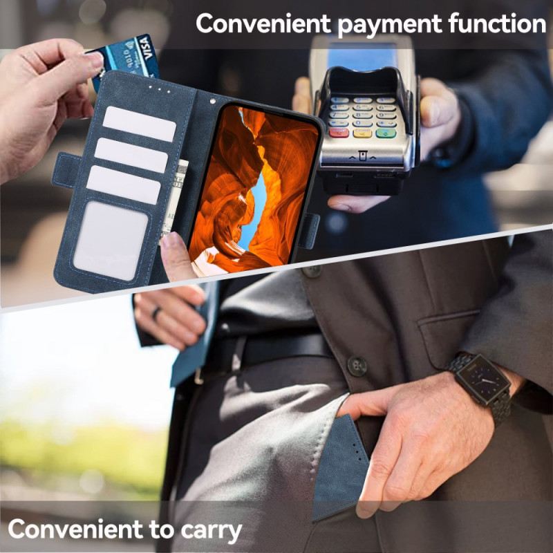 Bőrtok Xiaomi Redmi Note 14s Abeel Velúr Hatású