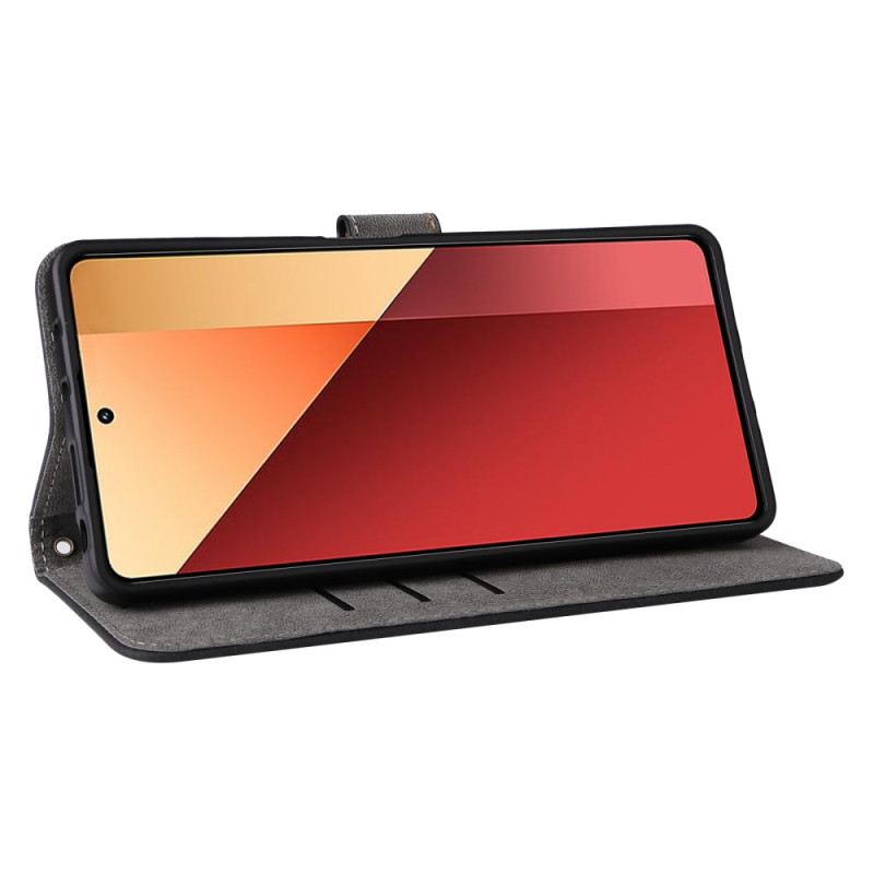 Bőrtok Xiaomi Redmi Note 14s Csuklópánttal És Rfid-védelemmel