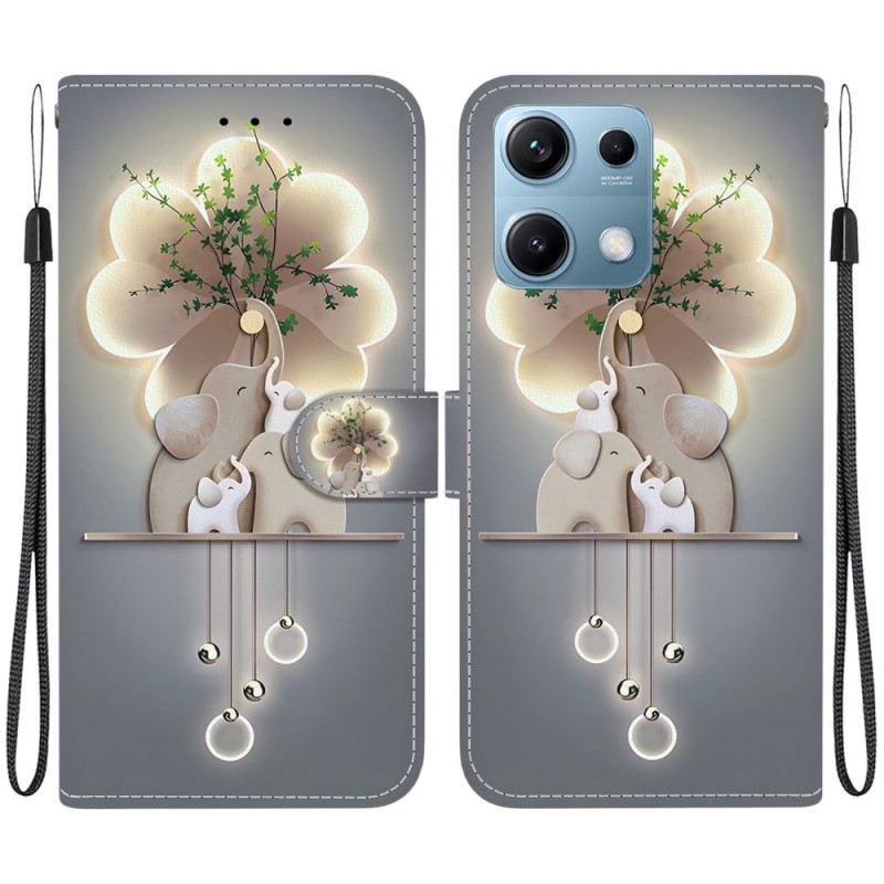 Bőrtok Xiaomi Redmi Note 14s Elefántok