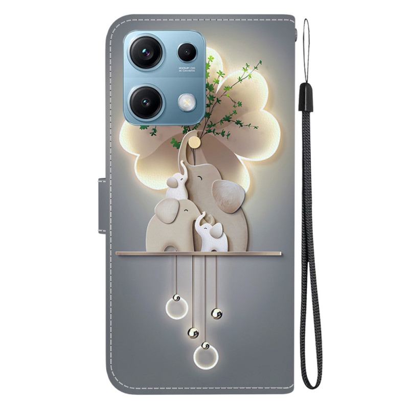 Bőrtok Xiaomi Redmi Note 14s Elefántok