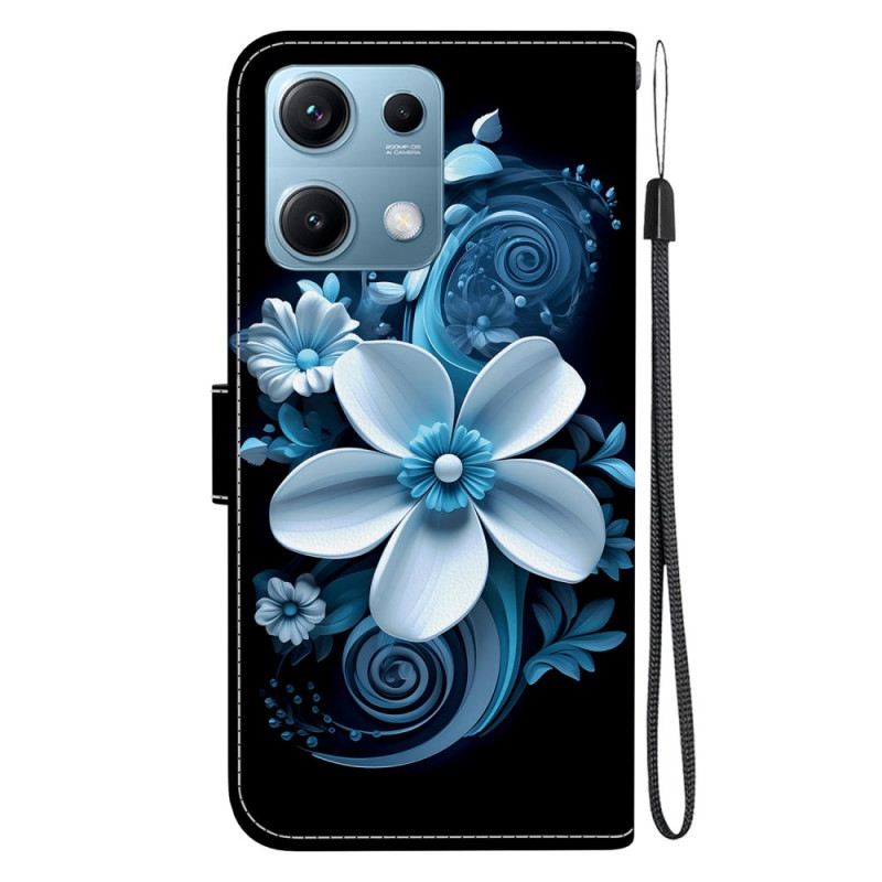Bőrtok Xiaomi Redmi Note 14s Fekete Orchidea