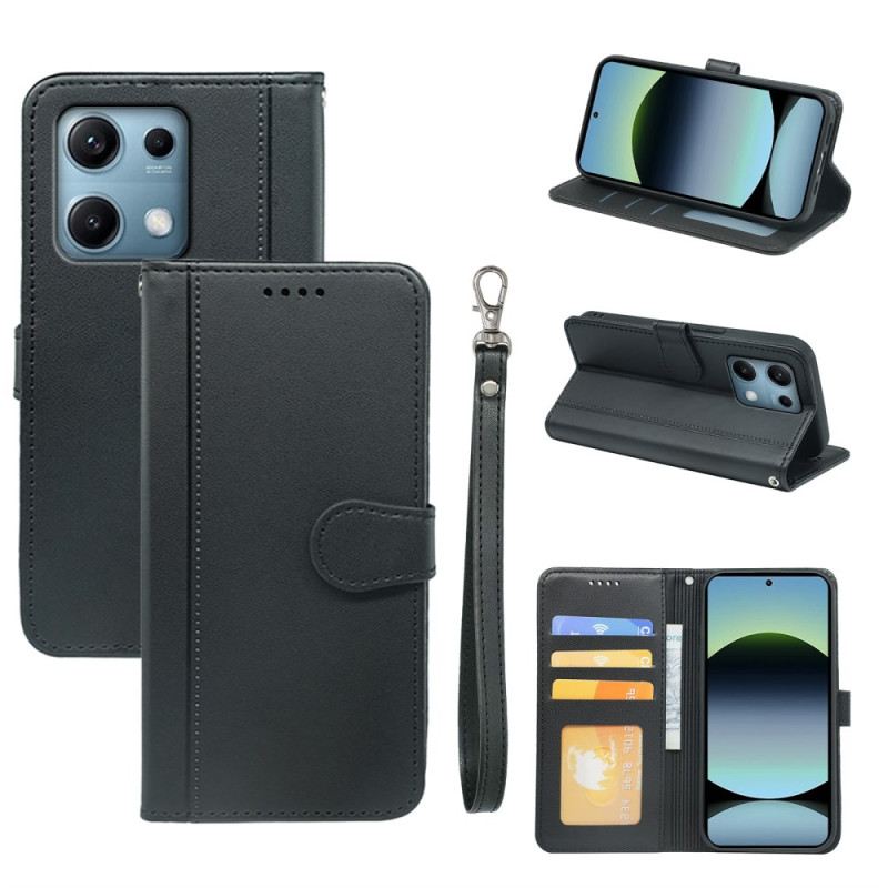 Bőrtok Xiaomi Redmi Note 14s Pántdíszítés