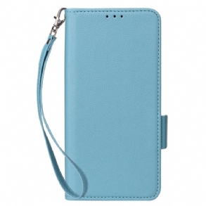 Bőrtok Xiaomi Redmi Note 14s Ultravékony Pánttal