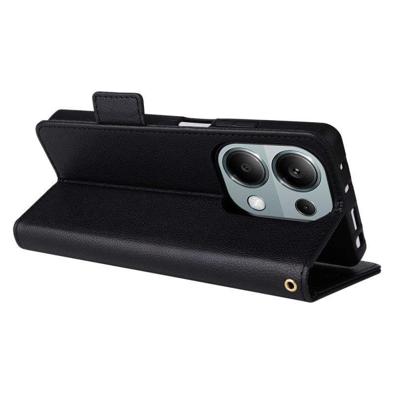 Bőrtok Xiaomi Redmi Note 14s Ultravékony Pánttal