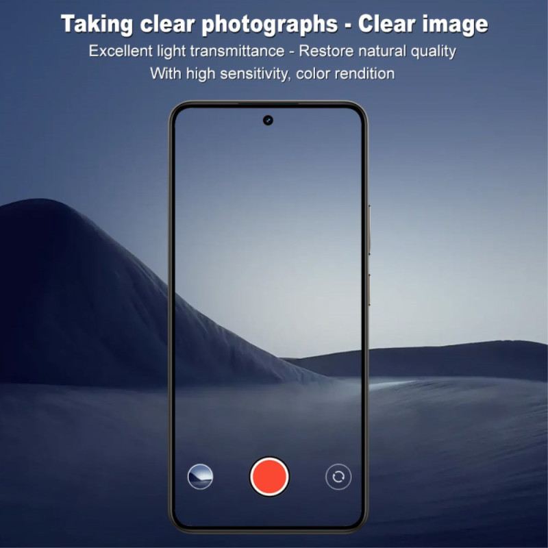 Edzett Üveg Lencsevédő Xiaomi Redmi Note 14s-hez (fekete Változat)