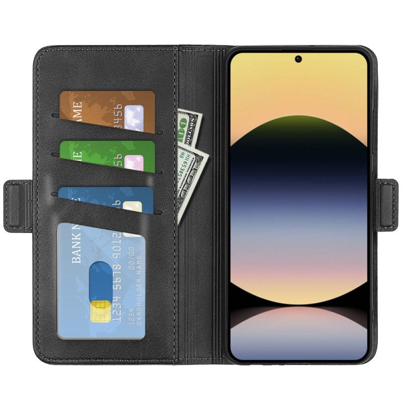 Fliptok Xiaomi Redmi Note 14s Dupla Mágneses Csat